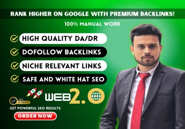 I Will Create 100 High-Quality SEO Web 2.0 Backlinks to Boost Your Website Ranking.