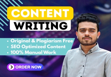 I Will Write Unique,  SEO Optimized Content for Blogs or Websites.