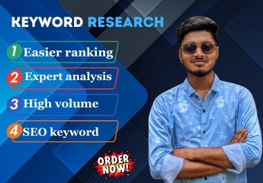 I will do expert keyword research for easy ranking and high SEO results