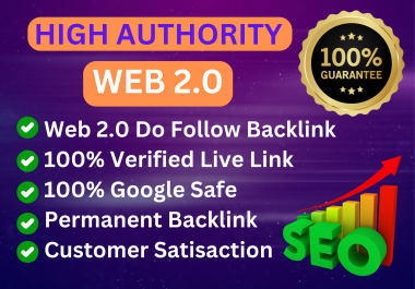 I will manually create web 2, 0 backlink for higher ranking