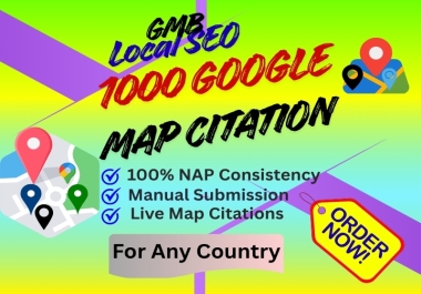 I will do google map citations for local SEO gmb ranking