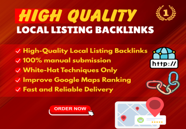 Build 50 High-Quality Local Listing Backlinks for Your Business SEO