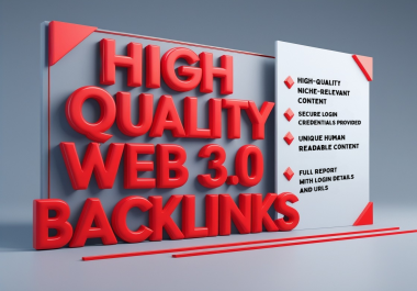 Create 15 High-Quality Web 3.0 Backlinks for Safe SEO Growth
