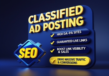 Manual 50 classified ad backlinks to boost your website SEO
