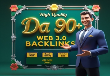Build 30 powerful web 3.0 backlinks to your website ranking and authority