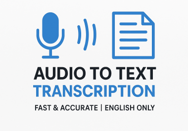 English Transcription AUDIO TO TEXT Service READ