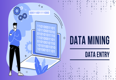 I will provide professional data entry,  typing,  and web research services