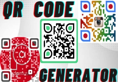 I will create attractive custom qr code with your logo or image,  GIF qr code generator