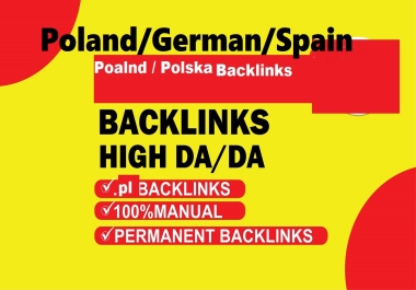 2026 High Quality 60 Germany/Poland/Spanish Backlinks Link Pyramid SEO High DA Authority site