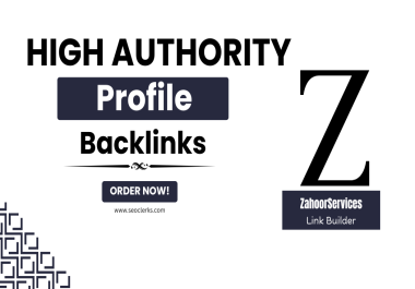 I will create 50 High DA manual profile backlinks for SEO
