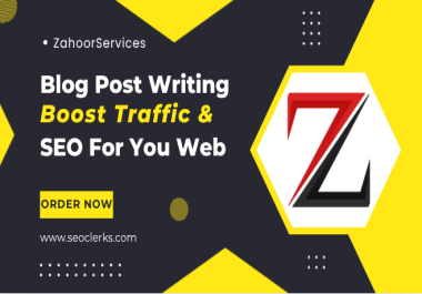 Premium Blog Post Writing 1000+ SEO-Optimized Words