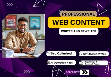 I will write SEO friendly web content,  blog posts,  and articles
