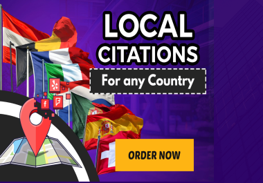 I will make 30 Local Citations for any country