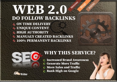 I Will Create High Authority Web 2.0 Backlinks to Boost SEO
