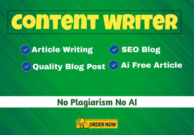 I will deliver engaging,  SEO-optimized blogs and articles