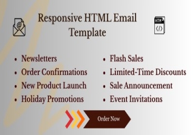 I Will Design a Clickable HTML Email Template for Your Campaign.
