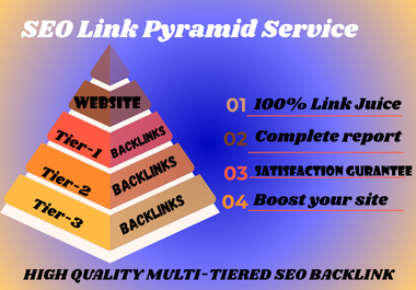 I will build 3-tier backlinks for SEO ranking