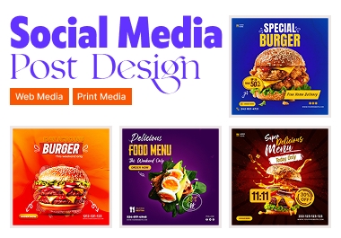 Creative Social Media Design or Ads unique 5 Designs
