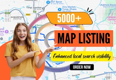 I will setup and optimize 5000+ Google Maps Listing for Local SEO Success