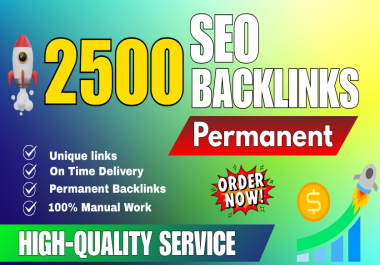 2500 Mix White HAT SEO backlinks for google rank