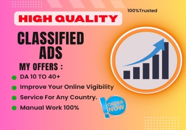 I will create 100 Classified Ads posting backlinks to high authority websites
