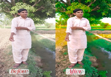 I do colorful photo editing and can change the resolution or pixelation of photo.