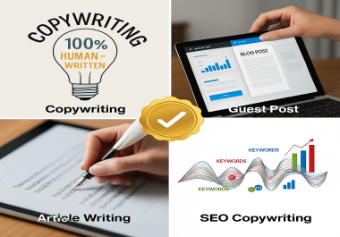 100 Human,  Plagiarism-Free SEO Content Writing