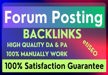 I will make 50 High Quality Forum Posting SEO Backlinks