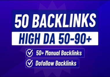 I Will Create High Quality 50 SEO Backlinks Link Building Service For Google Ranking