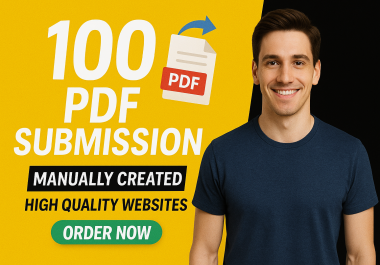100 High Quality PDF Submissions Safe & White Hat SEO Backlinks