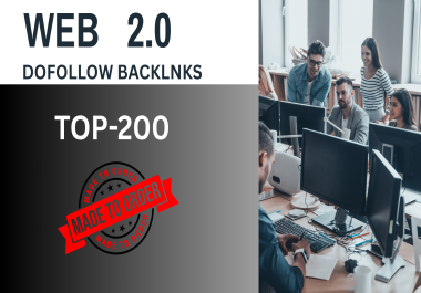 I will create 200 high quality web 2.0 backlinks for SEO ranking