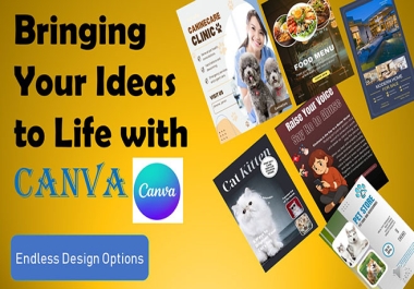 I will design editable canva templates for social media,  business