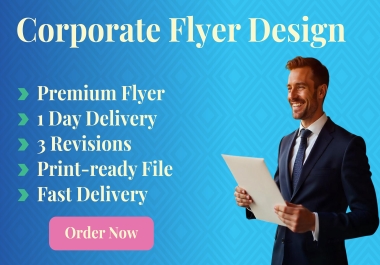 I will design professional flyer design