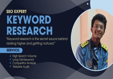 I will do high search volume SEO keywords research with semrush