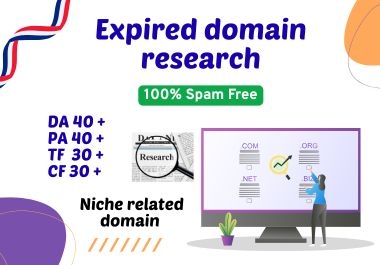 I will find high authority expired domains with backlinks from DA90+ sites