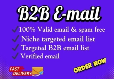 I will provide niche targeted B2B Active email list.