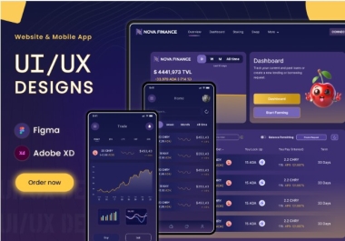 UI/UX for a Modern Website or Mobile Apps Using Figma