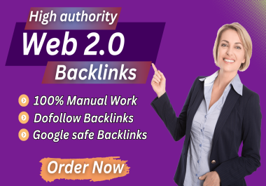 I will create 100+ high authority Web 2.0 backlinks with manual and safe link strategy