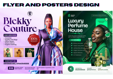 I will design amazing flyer,  poster,  brochure,  in just 3 hours