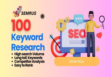 100+ SEO Keywords with Competitor & Website Ranking