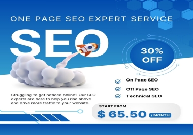 Expert One Page SEO Service to Boost Your Website Ranking and Traffic