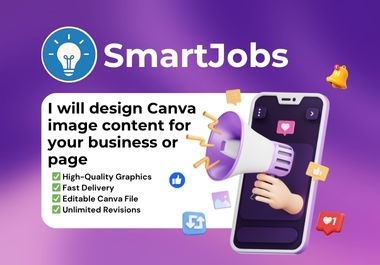 I will design Canva image content for your business or page