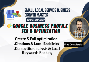Full GBP GMB SEO for- 1 Month to Rank Your Local Business on Google Maps