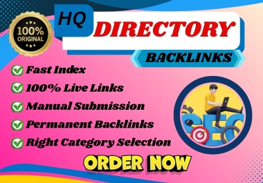 250 high-quality directory backlinks for your website's SEO ranking
