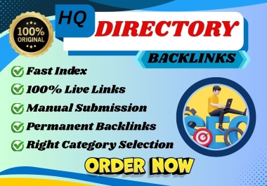 create 100 high quality directory submission for websites ranking