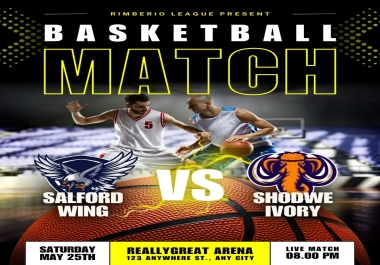 Basketball Poster Design with 300 Resolution