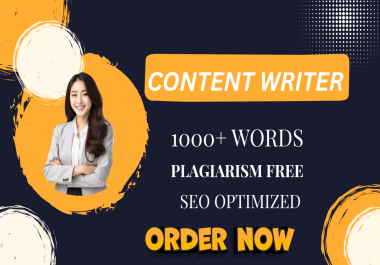 I Will Be Your Professional SEO Content Writer and Article Writer