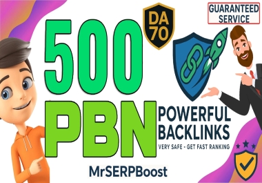 Get 500 Powerful DA70+ PBN SEO Links - Google Safe & Permanent for Strong SEO Results
