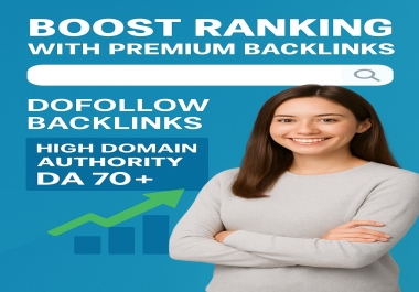 I will boost ranking with high quality premium backlinks