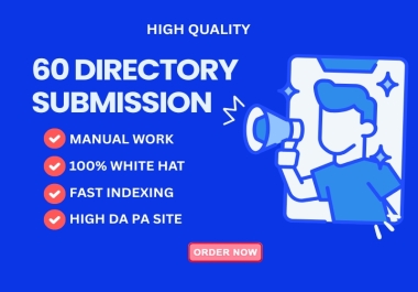 I Will Do 60 Manual Directory Submission Safe SEO Backlinks